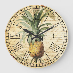 Rustieke chic vintage Franse ananas grote klok