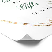 Rustieke Chic Waterverf Boho Kaarten en Cadeaus Bo Poster (Hoek)