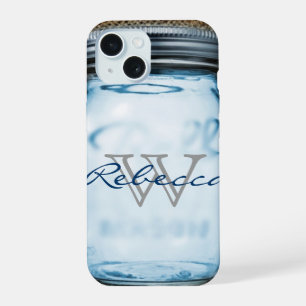 rustieke chic westerse jute customizebare metselwe iPhone 15 case