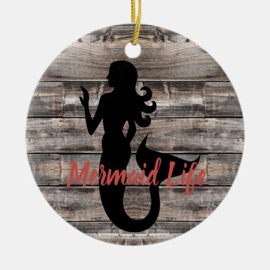 rustieke chic ZEEJONKVROUW ontwerpstijl | Keramisch Ornament (Voorkant)
