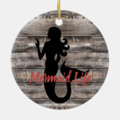 rustieke chic ZEEJONKVROUW ontwerpstijl | Keramisch Ornament (Achterkant)