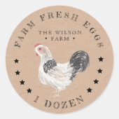 Rustieke Chicken Craft Egg Carton Sticker (Voorkant)
