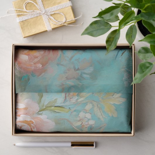 Rustieke Chicken Wire Basket Perziken Decoupage Tissuepapier (Geschenk)