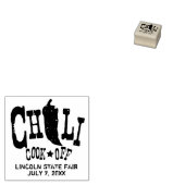 Rustieke Chili Cook Off wedstrijd Rubberstempel (Gestempeld)