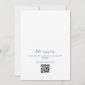 Rustieke Chinoiserie Bow Floral Crest Baby shower Kaart (Achterkant)