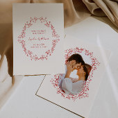 Rustieke  Chinoiserie Crimson Rode bruiloft Save The Date