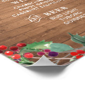 Rustieke chique bar menuteken | Feestdag bar Poster (Hoek)