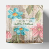 Rustieke chique bloemrijke gunst box bedankdoosjes (Bovenkant)
