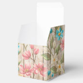 Rustieke chique bloemrijke gunst box bedankdoosjes (Geopend)