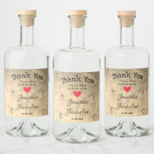 Rustieke chique bruiloft dank u gepersonaliseerde 