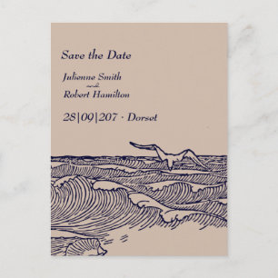 Rustieke chique bruiloft Save the Date Briefkaart