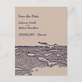 Rustieke chique bruiloft Save the Date Briefkaart