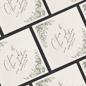 Rustieke chique gedempt groen nieuwe avonturen pap servet