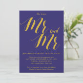 Rustieke chique homokoppel verlovingsfeest kaart (Staand voorkant)