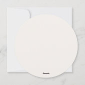 Rustieke chique Kerst Holly Berry krans modern Feestdagenkaart (Achterkant)