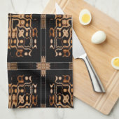Rustieke chique keuken handdoek-ontwerp 1 theedoek (Quarter Fold)