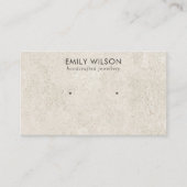 RUSTIEKE CHIQUE OFF WITTE STUCCO STUD OORBEL DISPL VISITEKAARTJE (Voorkant)