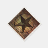 Rustieke chique schuur hout Texas Star westerne br Servet (Hoek)