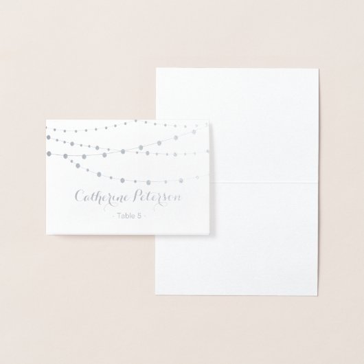 Rustieke chique string lichten plaats kaart | esco (Display)