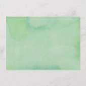 Rustieke chique Waterverf FoliageBruiloft DETAILS  Informatiekaartje (Achterkant)