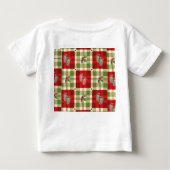 Rustieke Christmas Plaid Baby T-shirt – Feestelijk (Achterkant)