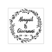 Rustieke cirkel laat de datum opslaan rubberstempel (Afrduk)