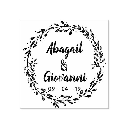 Rustieke cirkel laat de datum opslaan rubberstempel (Afrduk)