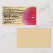 Rustieke Cirkelzaag Houtbewerking Bezetting Visitekaartje (Voorkant / Achterkant)