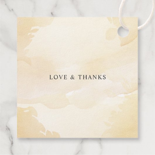 Rustieke citroen citrus boho zomer bruiloft bedankjes labels (Achterkant)