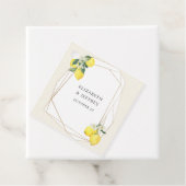 Rustieke citroen citrus boho zomer bruiloft bedankjes labels (In situ)