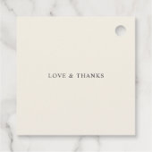 Rustieke citroen citrus boho zomer bruiloft bedankjes labels (Achterkant)