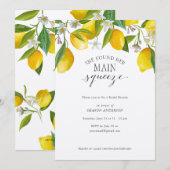 Rustieke Citroen Ze vond haar belangrijkste squeez Kaart (Voorkant / Achterkant)