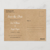 Rustieke citroenen bloesem Elegant Save the Date Briefkaart (Achterkant)