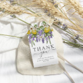 Rustieke citroenen en lavendel bruidsfeest cadeaut cadeaulabel