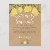 Rustieke Citroenen Verander de Datum Uitgestelde F Briefkaart (Voorkant)