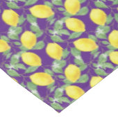 Rustieke citroenmotief paarse keuken tafelkleed (Gekanteld)