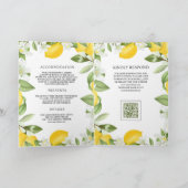 Rustieke Citrus Citroen Boomgaard QR Code Bruiloft (Binnen)
