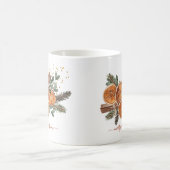 Rustieke citrus- en dennenvakantie koffiemok (Center)