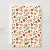 Rustieke Citrus Winter Botanische Foto Kerstmis Feestdagenkaart (Achterkant)