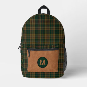Rustieke Clan Fitzsimmons Plaid Monogrammed Bedrukte Rugzak