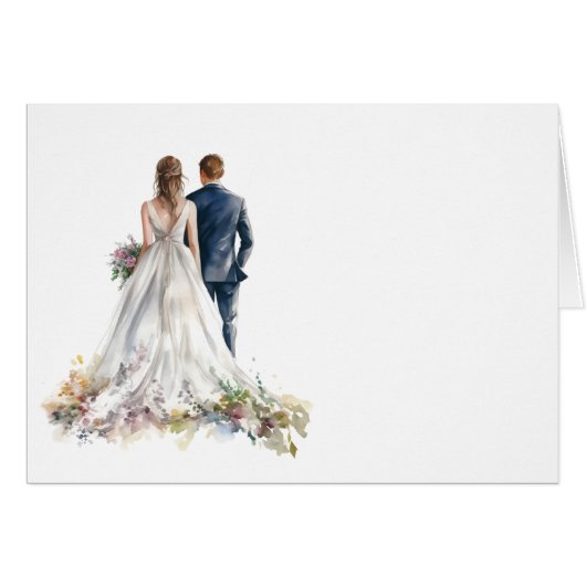 Rustieke Classic Boho Bloemen Tafel Kaart (Voorkant Horizontaal)