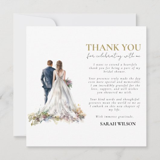 Rustieke Classic Boho Floral Dank u (Voorkant)