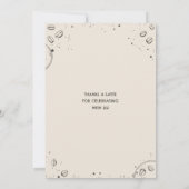 Rustieke coffeeshop Baby brouwt Baby shower Kaart (Achterkant)