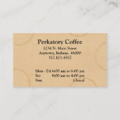 Rustieke coffeeshop Loyalty Kaart Lepels & Freebie (Achterkant)