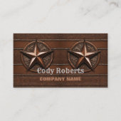 Rustieke constructie Handyman Texas Star Western Visitekaartje (Voorkant)
