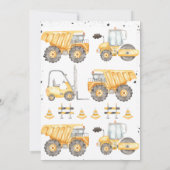 Rustieke constructie verjaardag dank u kaart (Achterkant)