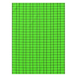 Rustieke controle & zwarte lijnen | Green Tartan P Tafelkleed