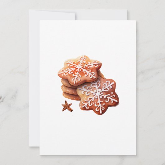 Rustieke Cookie Exchange Kerstfeest Kaart (Achterkant)