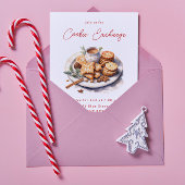 Rustieke Cookie Exchange Kerstfeest Kaart