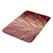 Rustieke Coppery Bronze Leave Pattern Badmat (Gekanteld)